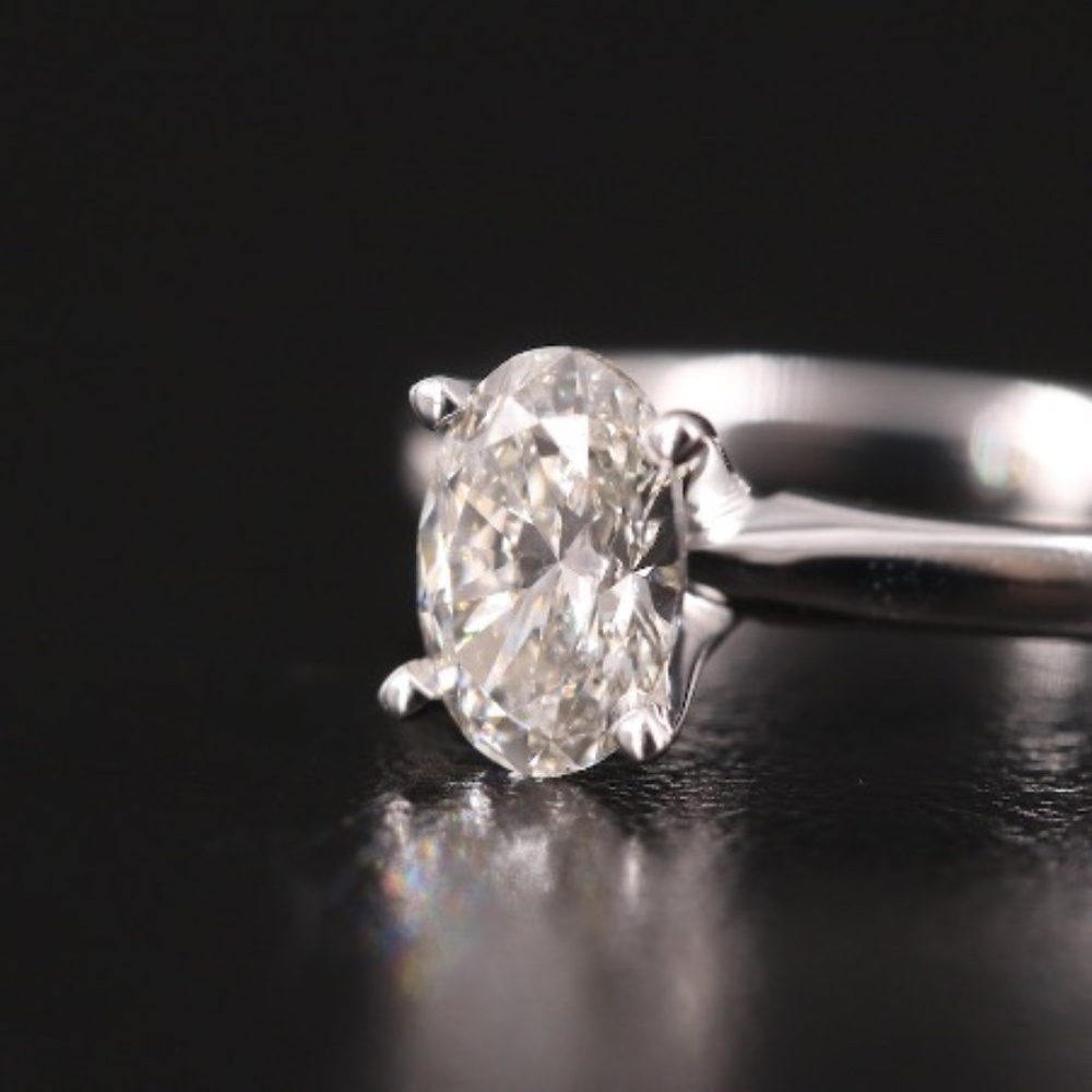 14K 0.97 CT Lab Grown Diamond Solitaire Ring